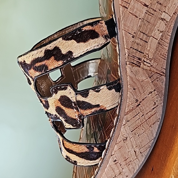 Sam Edelman leopard wedge slides - Picture 10 of 13